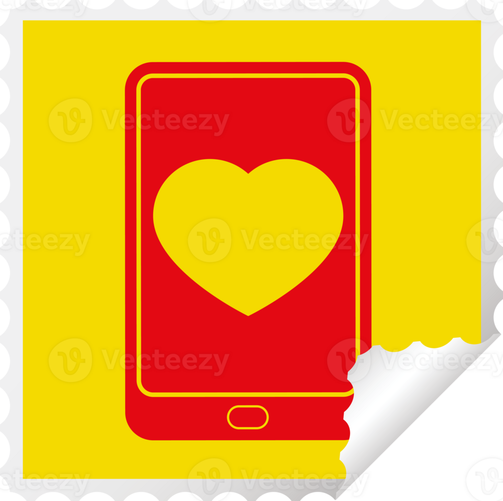 electronic tablet showing business performance square peeling sticker png