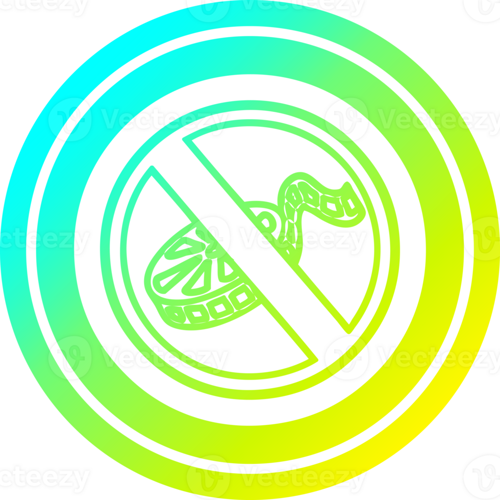 não filmando circular ícone com legal gradiente terminar png