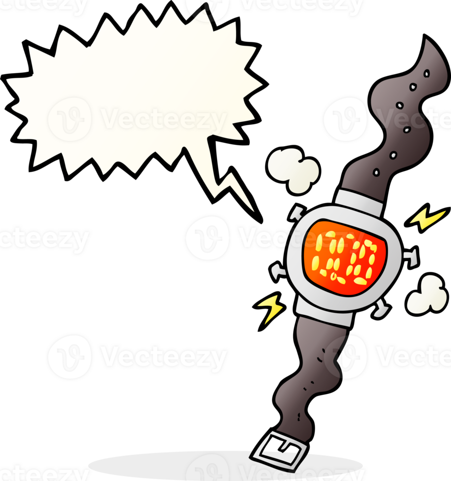 hand drawn speech bubble cartoon wrist watch png