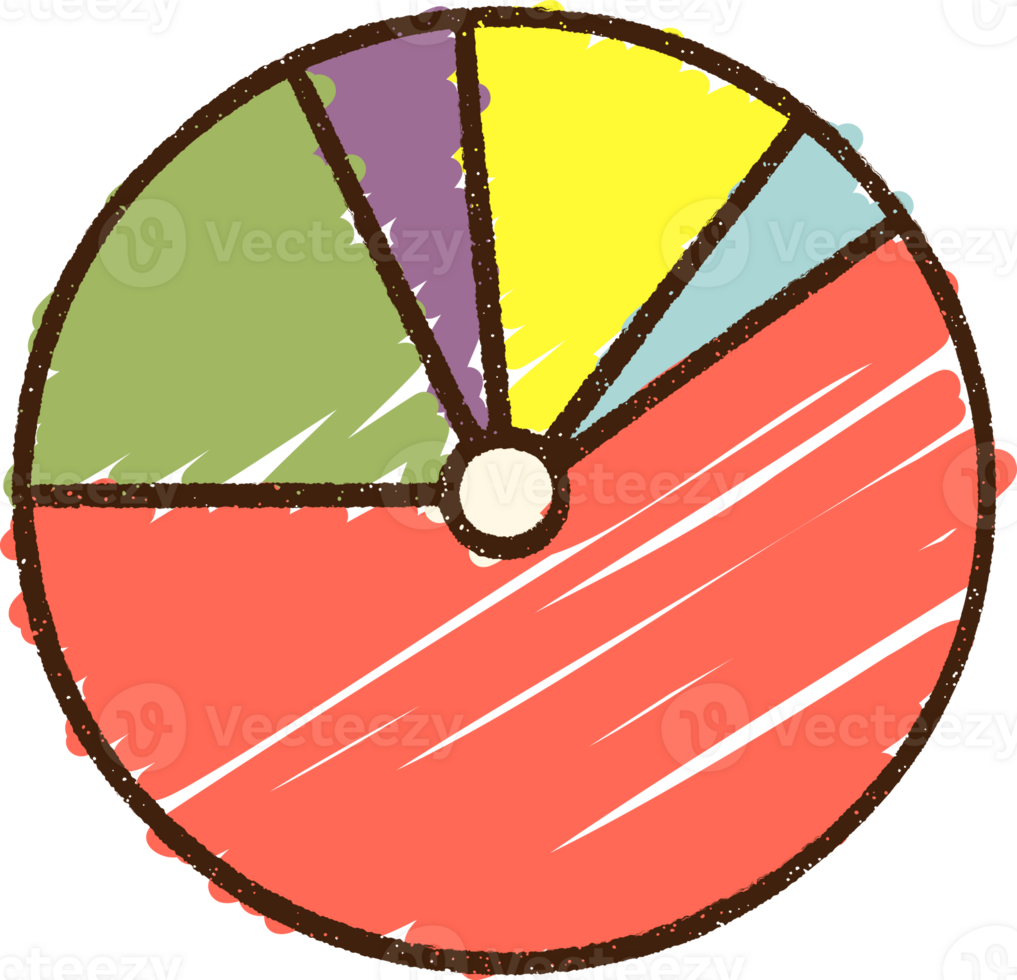Pie Chart Chalk Drawing png