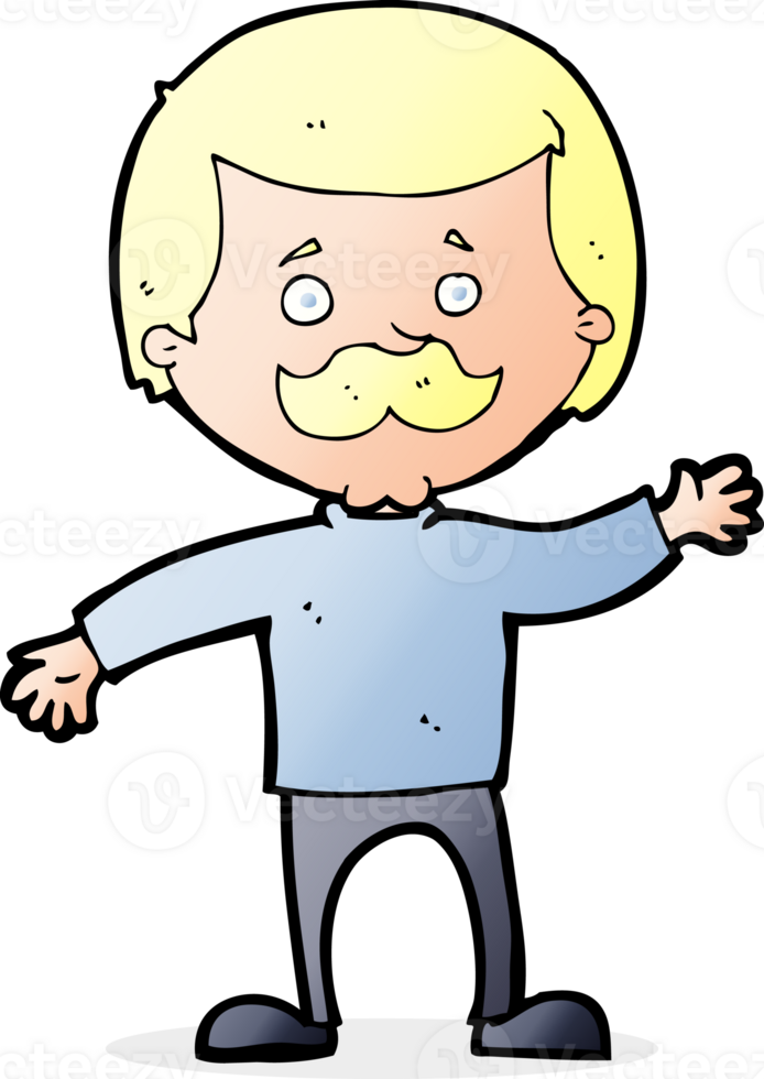 cartoon dad waving png