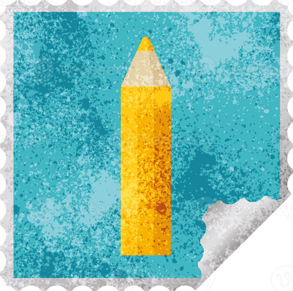 orange coloring pencil graphic square sticker stamp png