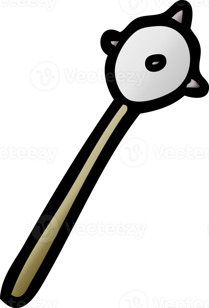cartoon medieval mace png