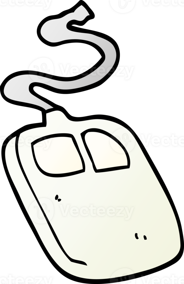 cartoon doodle old computer mouse png
