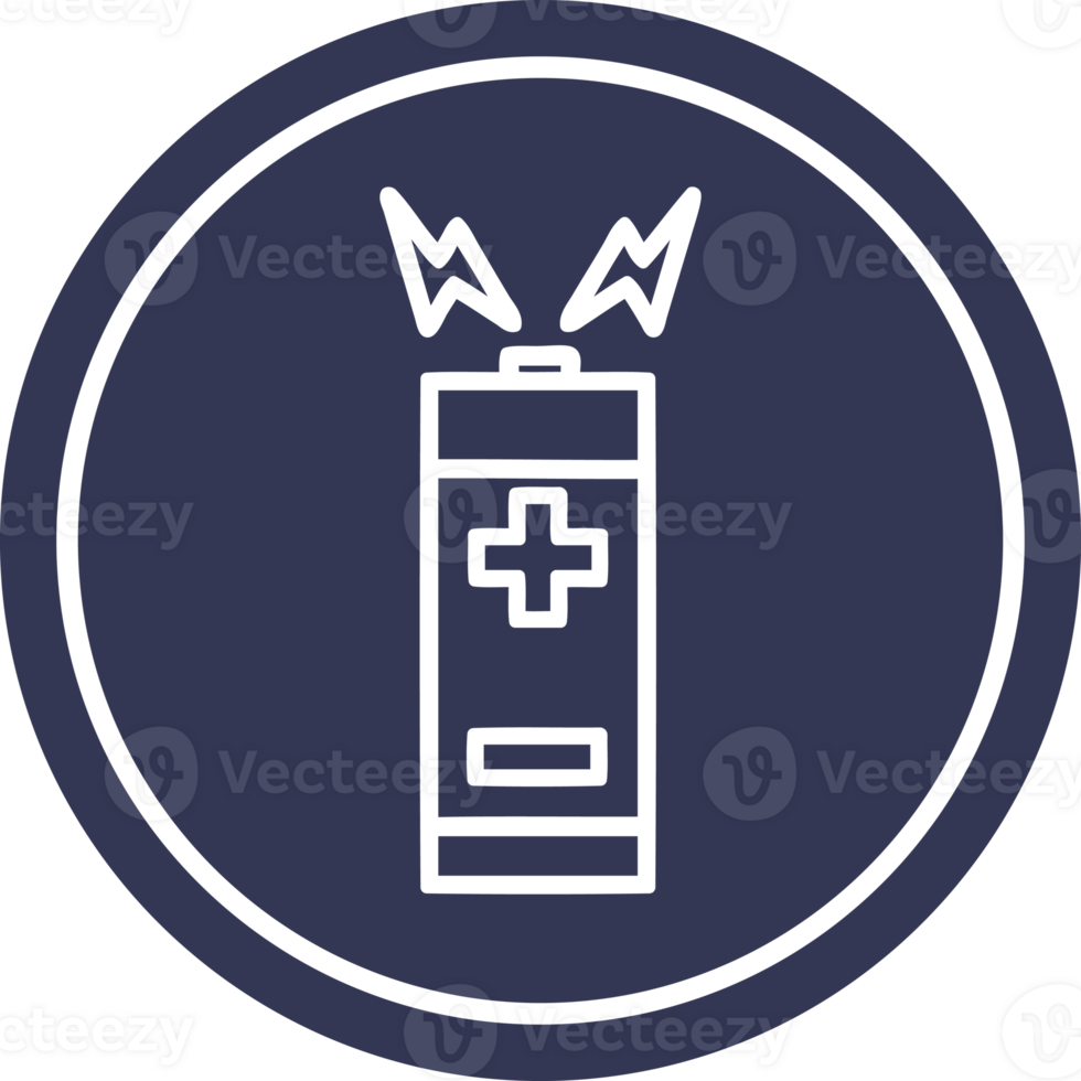 battery circular icon symbol png
