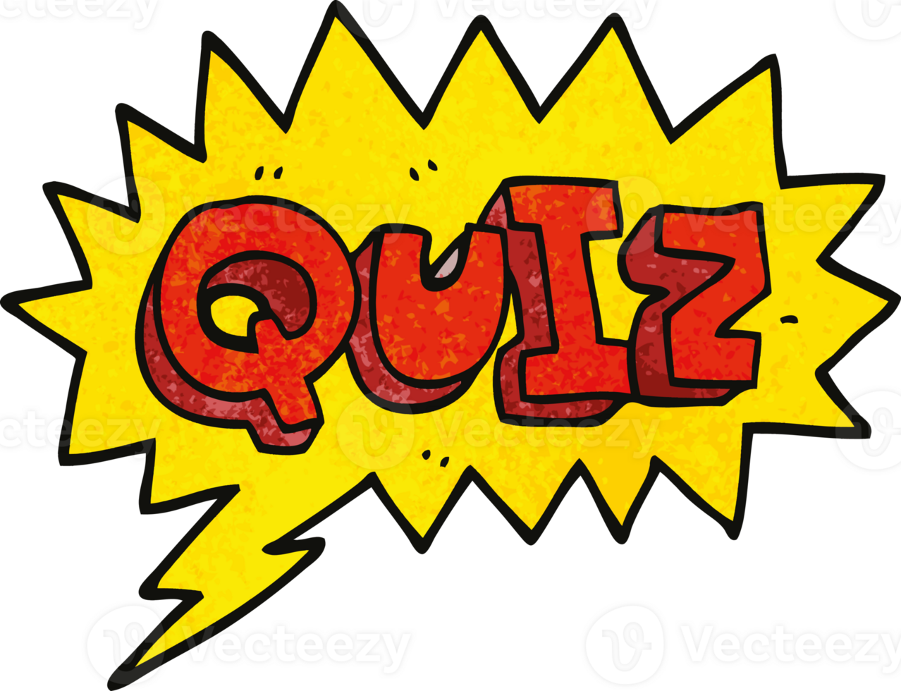 cartoon doodle font quiz png