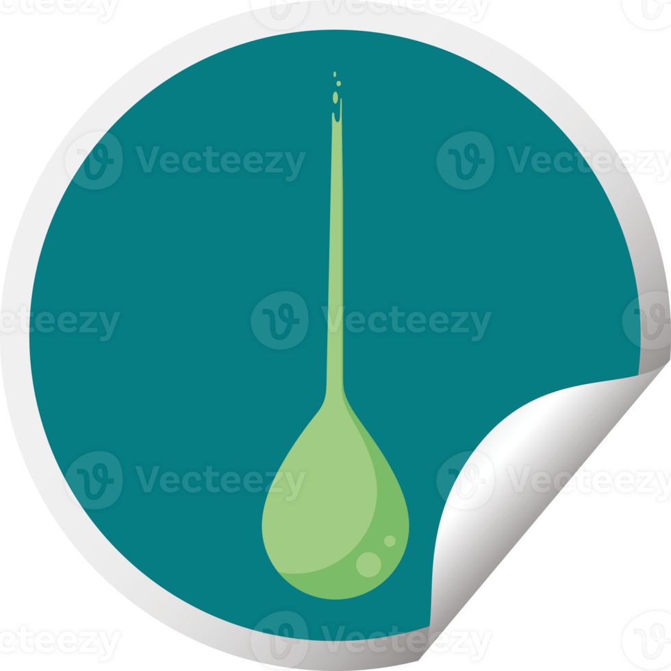 slime drip graphic   illustration circular sticker png