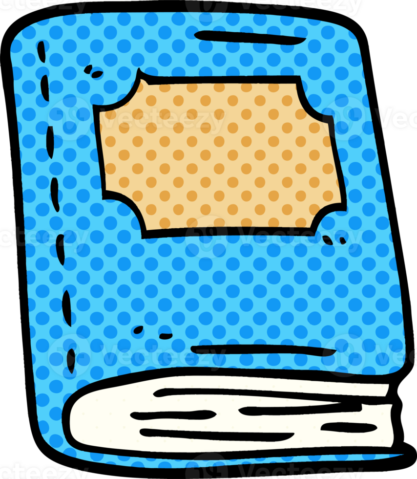 cartoon doodle reading book png