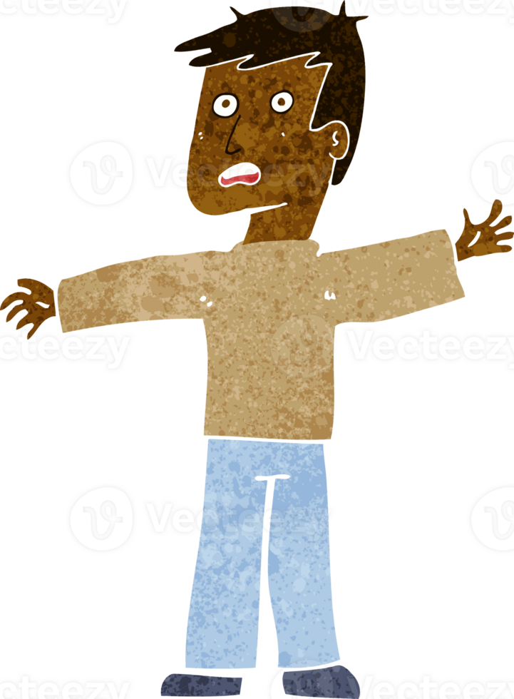 cartoon surprised man png