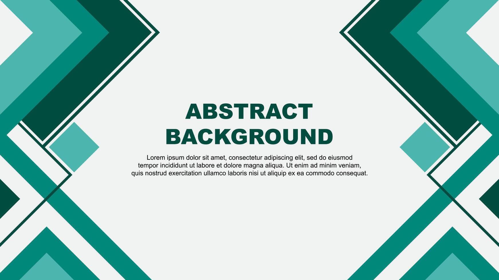 Abstract Teal Green Background Design Template. Abstract Banner Wallpaper Illustration. Abstract Teal Green Banner vector