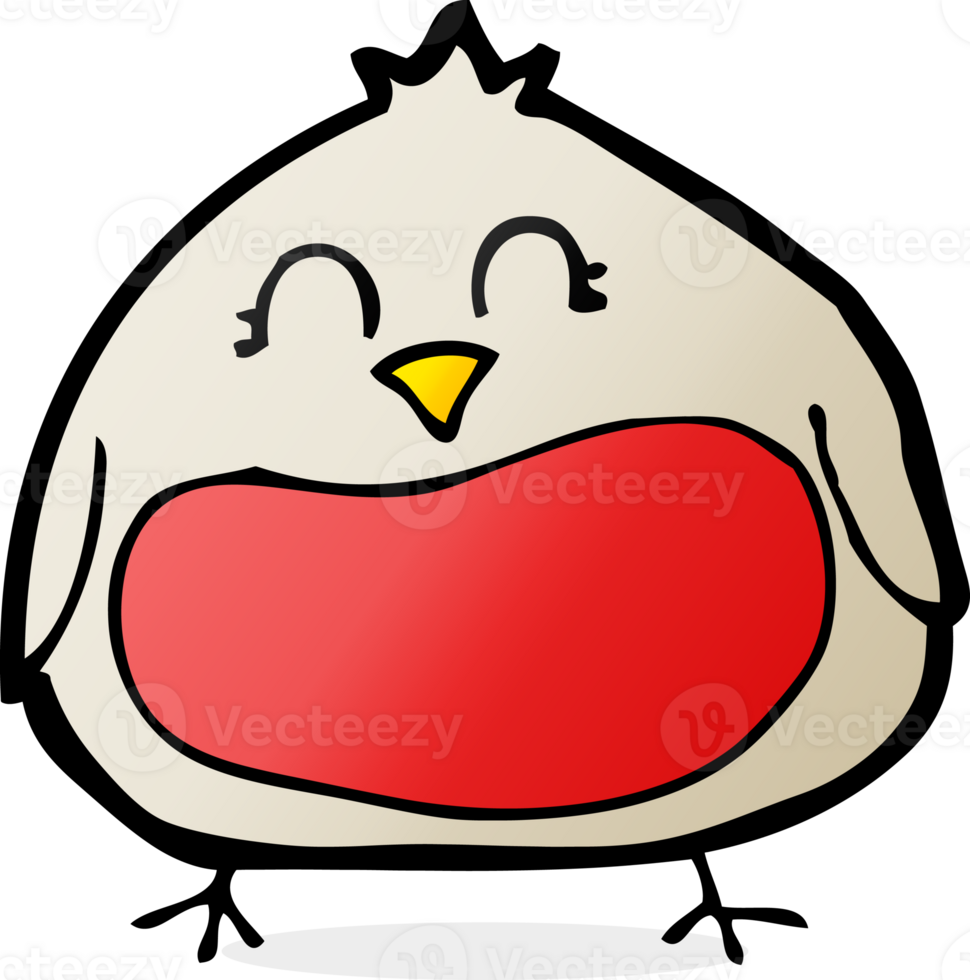 funny cartoon christmas robin png