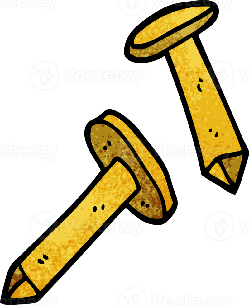 cartoon doodle nails png