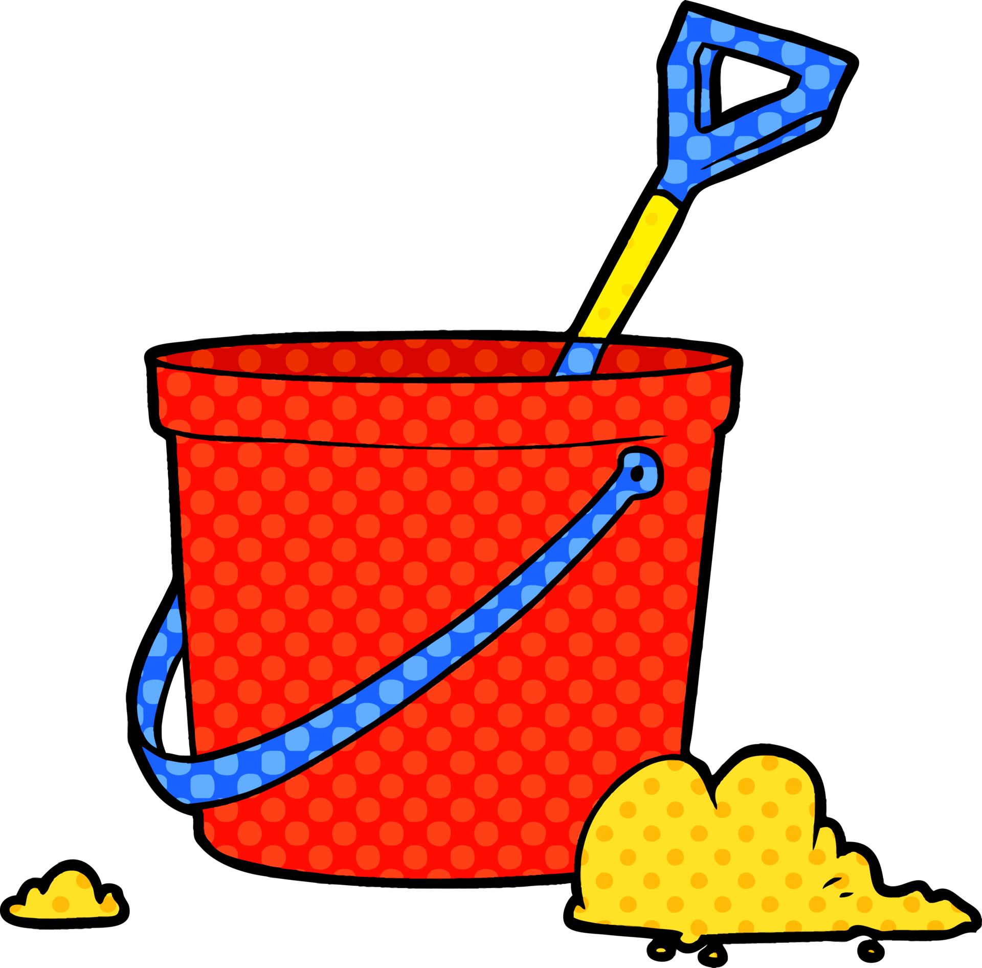cartoon bucket and spade 45022372 PNG