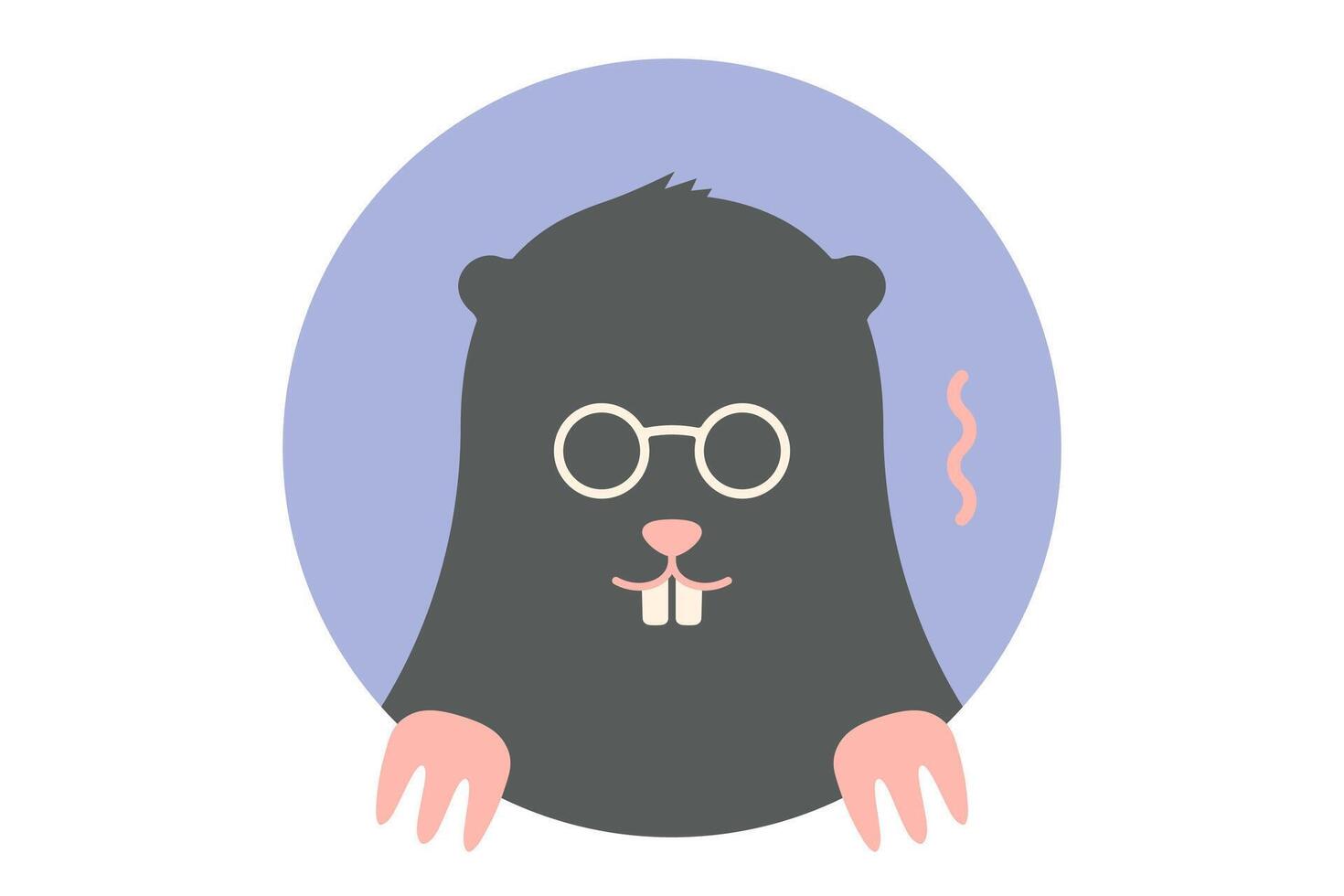 Icon of black Mole vector