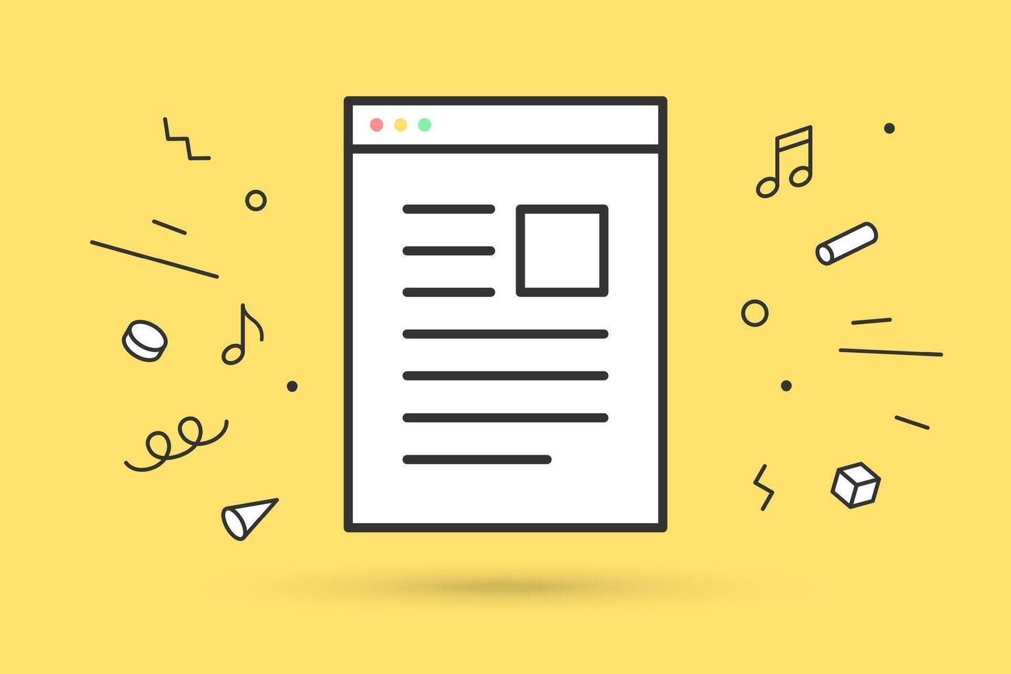 Icon of web page vector