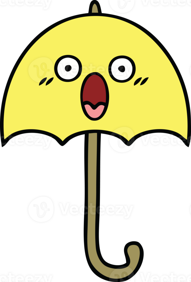 cute cartoon of a umbrella png