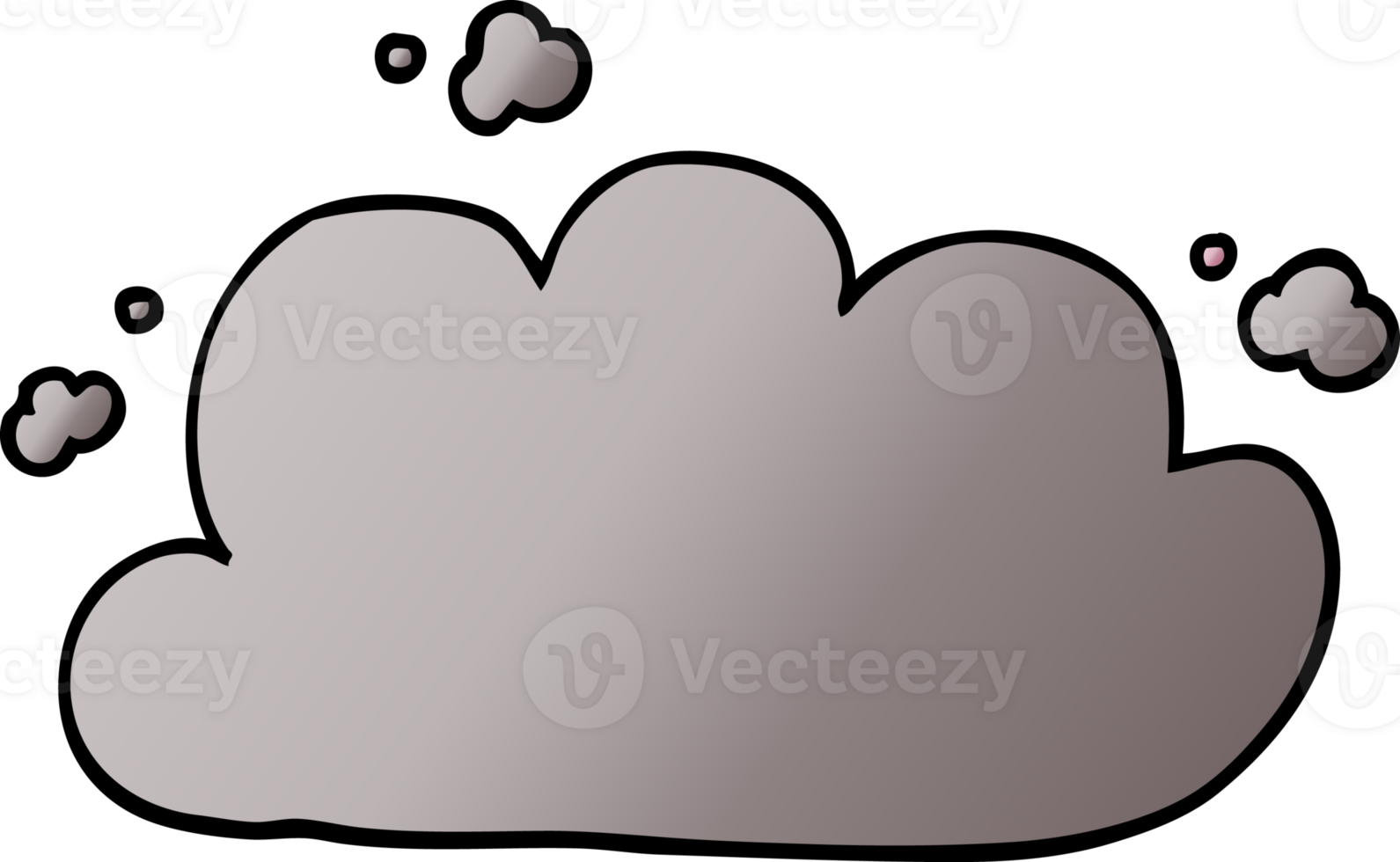 cartoon doodle storm cloud png