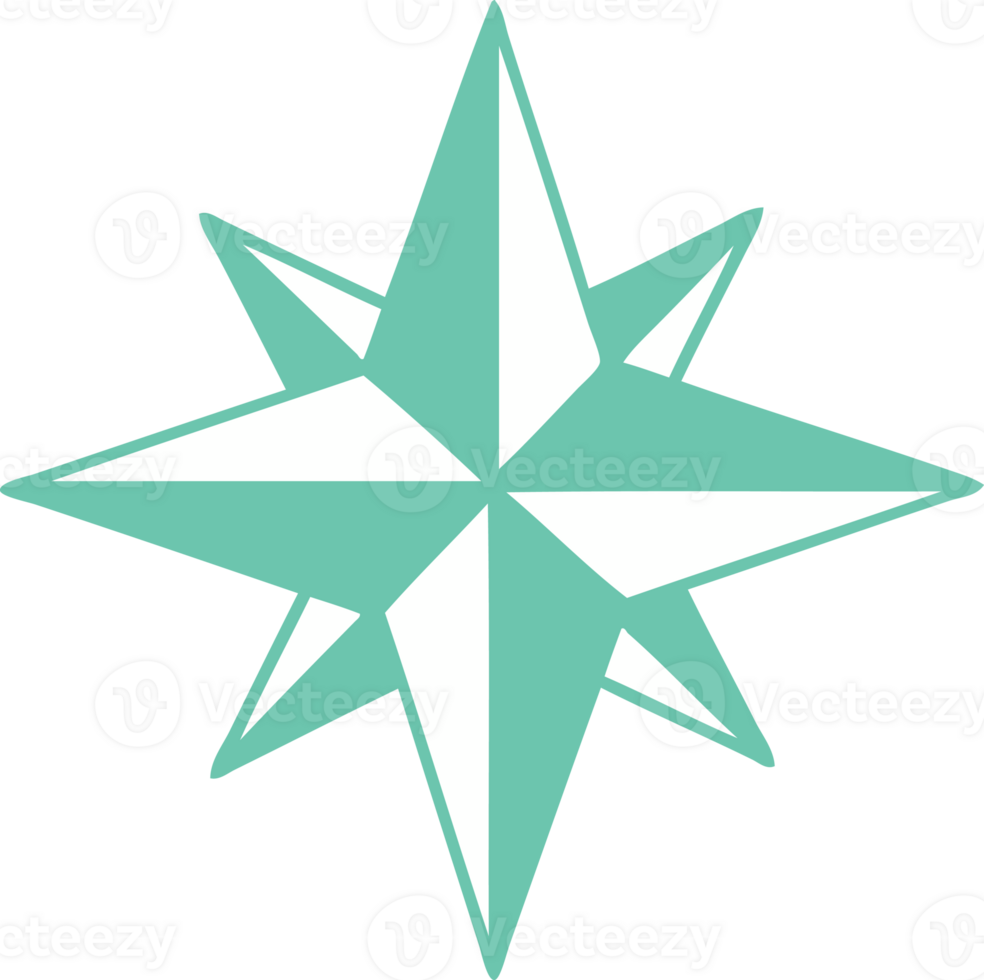 iconic tattoo style image of a star png