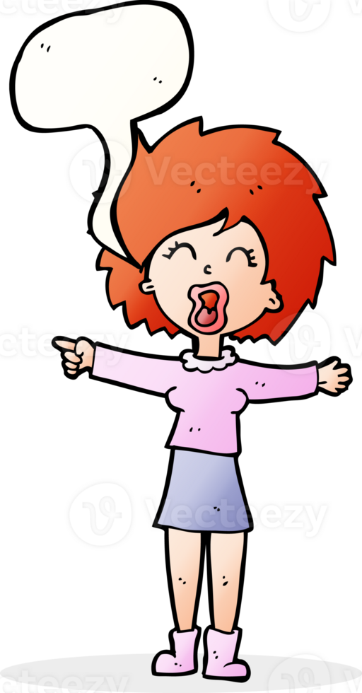 cartoon stressed out woman talking with speech bubble png