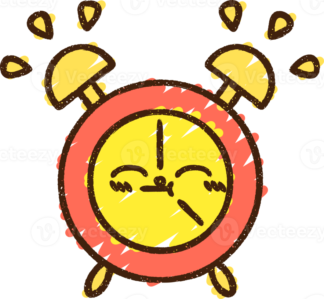 Alarm Clock Chalk Drawing png