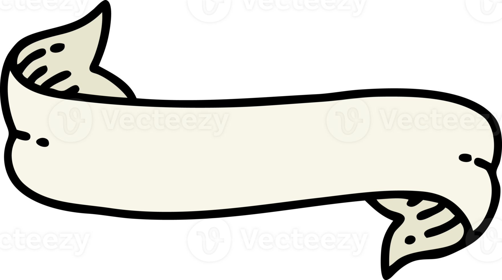 tattoo in traditional style of a banner png