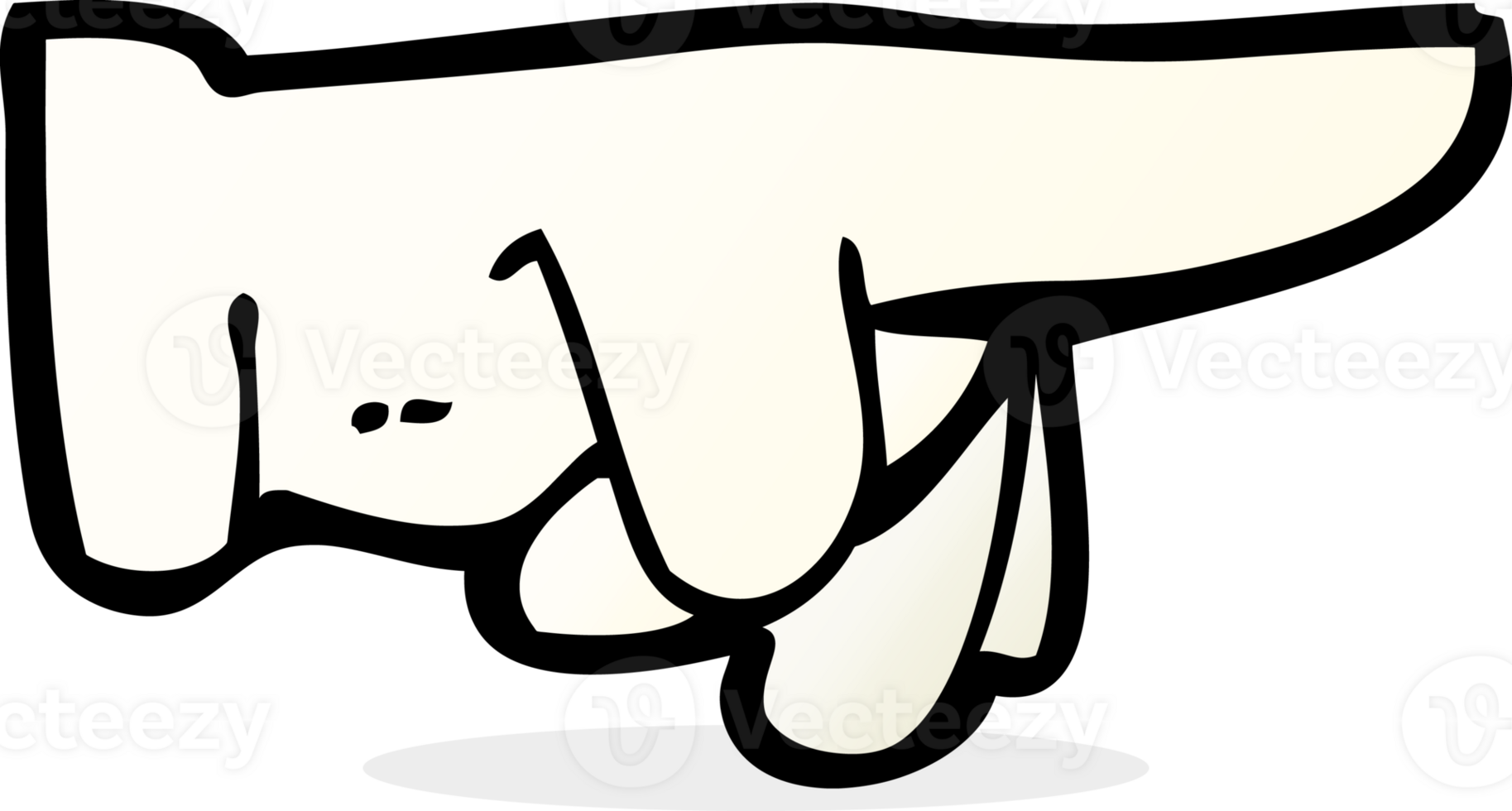 cartoon pointing hand png