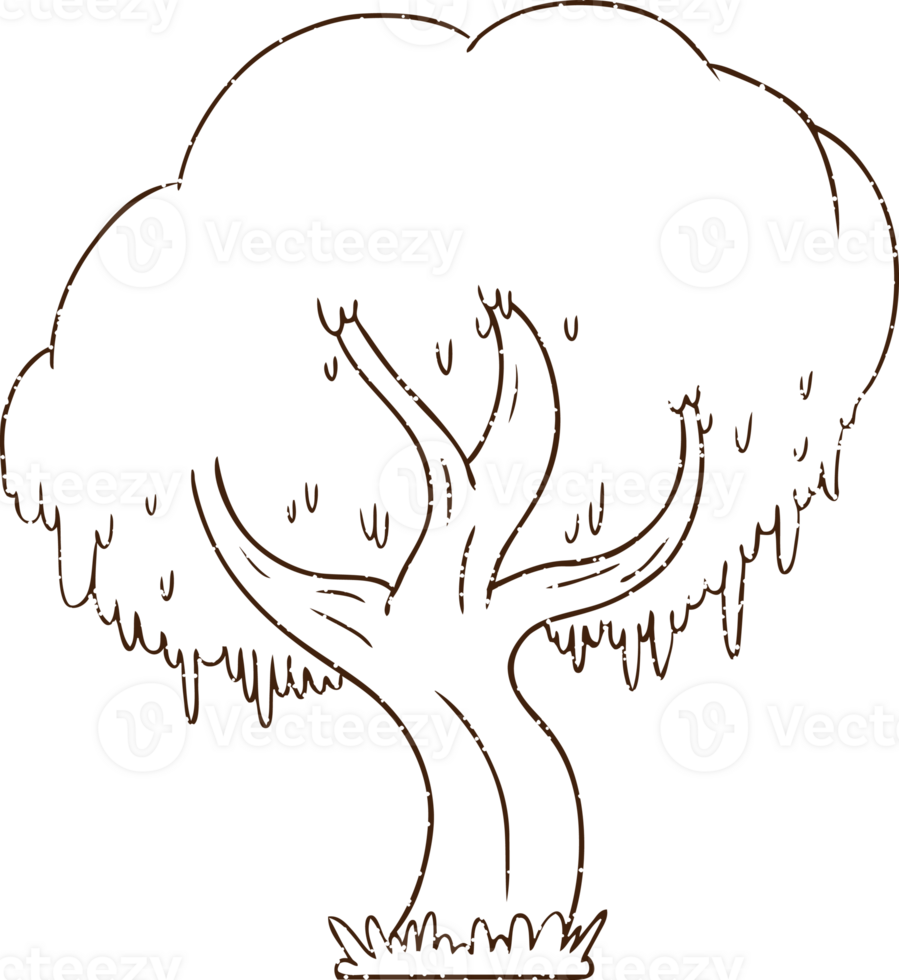 Tree Charcoal Drawing png