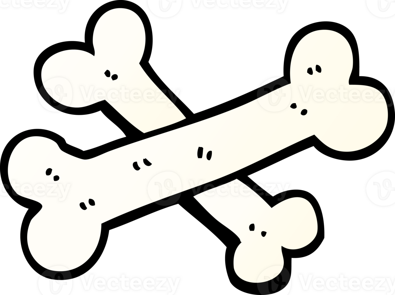 crossed bones   gradient illustration cartoon png