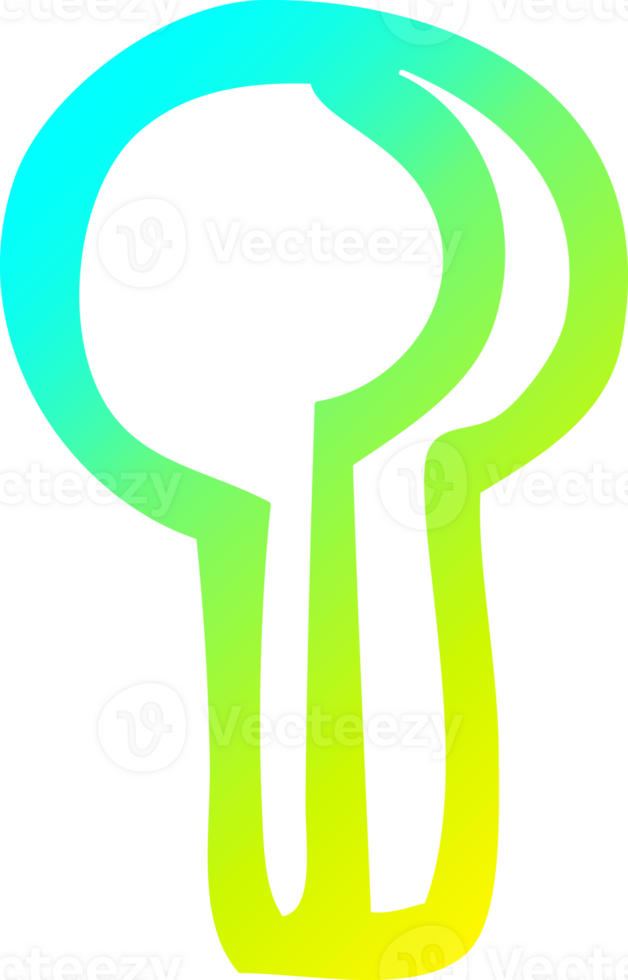 cold gradient line drawing of a cartoon keyhole png