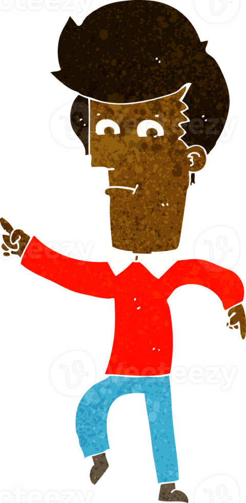 cartoon man pointing png