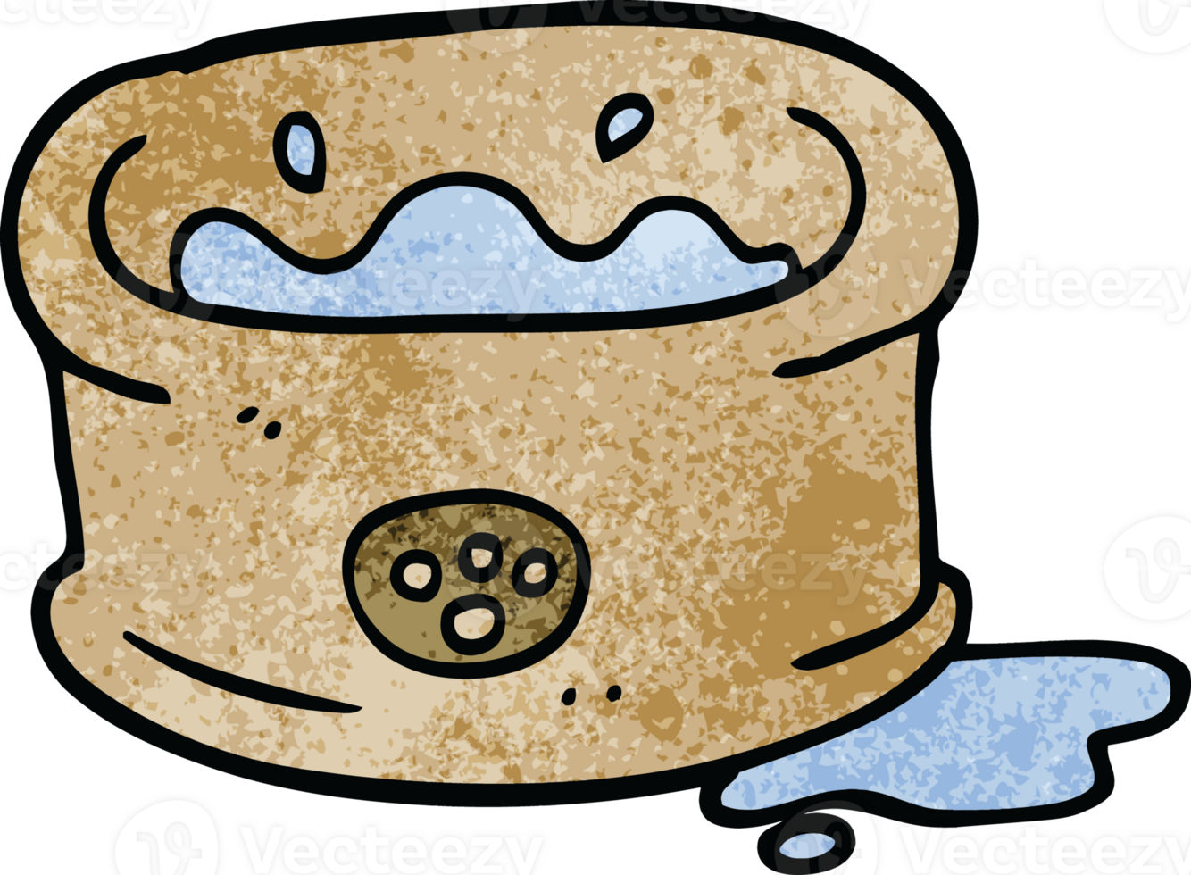 cartoon doodle pet bowl png