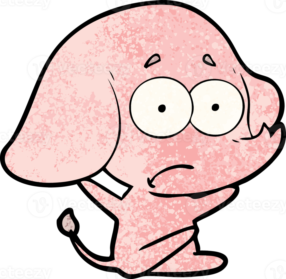 cartoon unsure elephant png