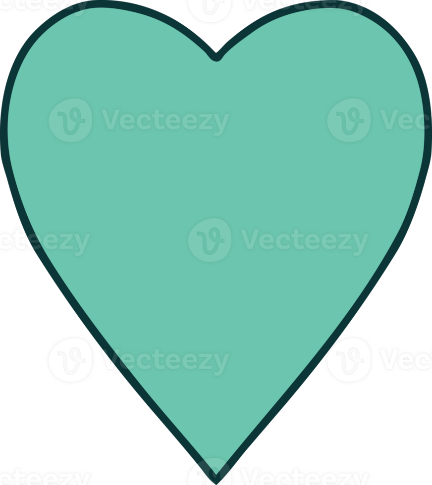 iconic tattoo style image of a heart png
