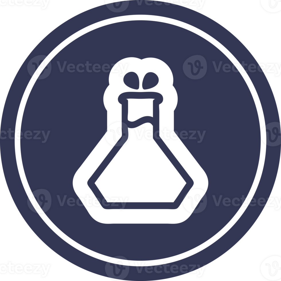science experiment circular icon symbol png