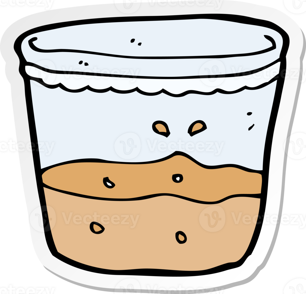 sticker of a cartoon glass of rum png