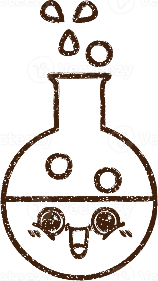 Science Experiment Charcoal Drawing png