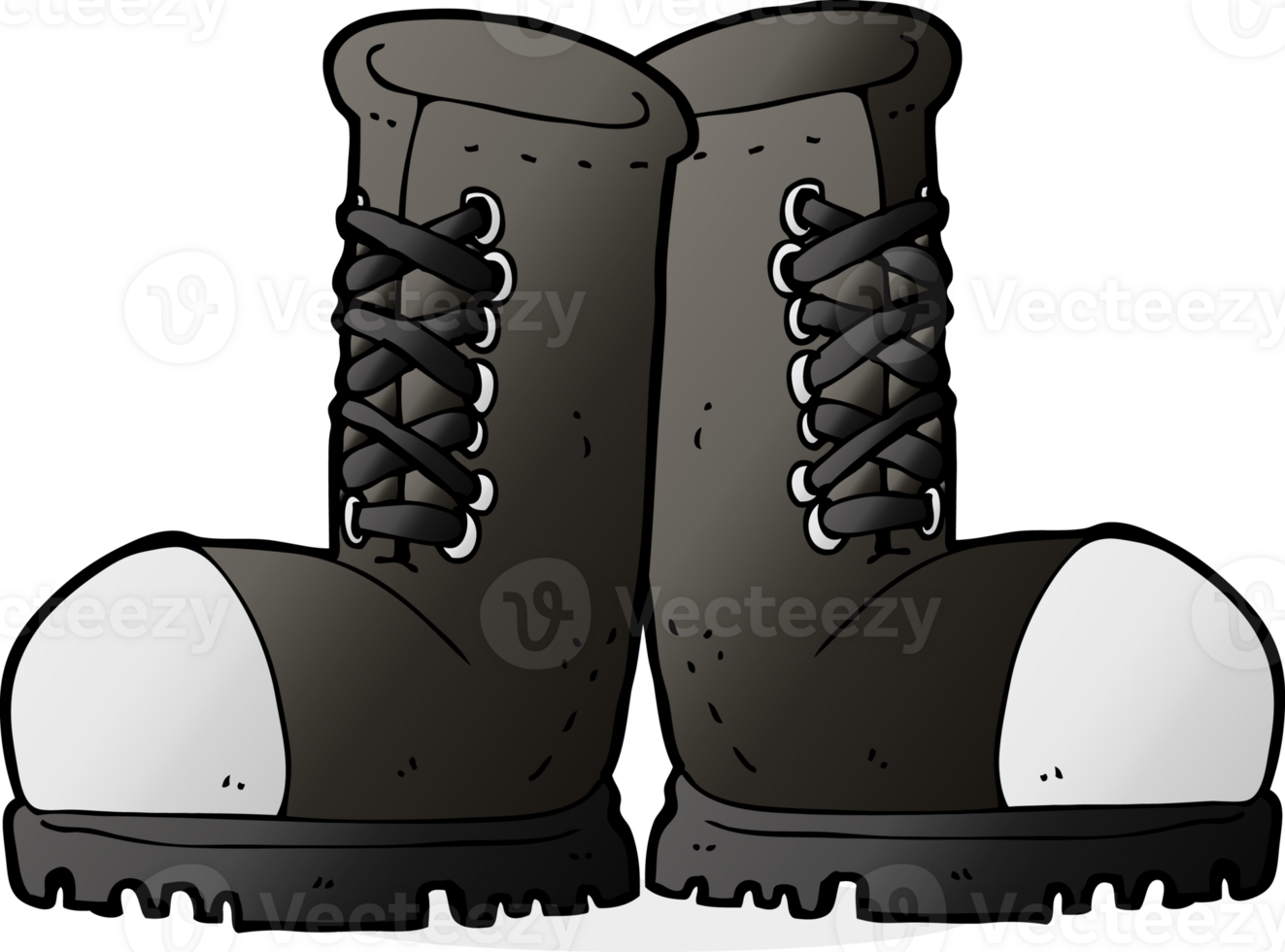 cartoon steel toe cap boots png