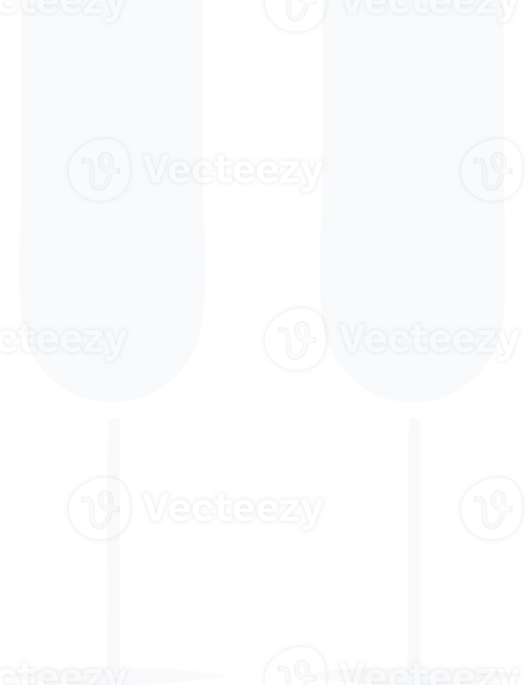 flat color retro cartoon of a champagne flutes png