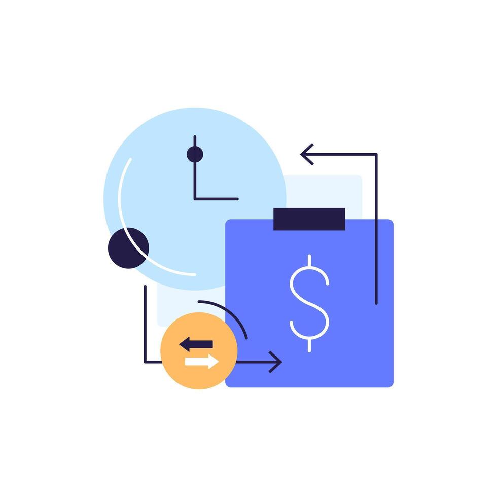 Transfer money concept, send or receive payment, financial tracking solution, bank savings account vector