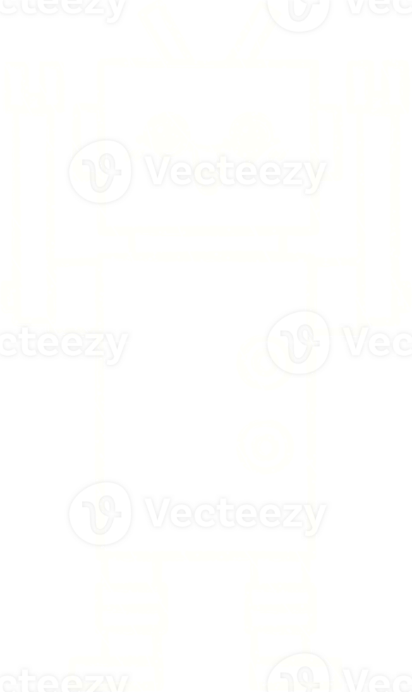 Robot Chalk Drawing png