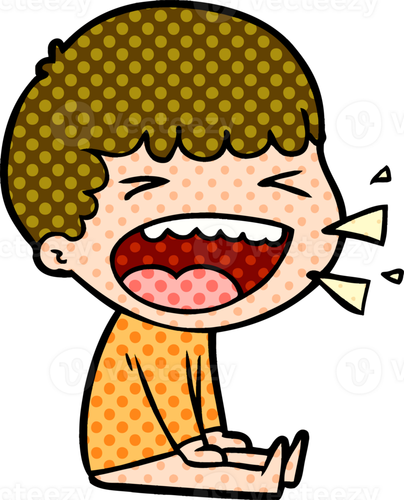 cartoon laughing man png
