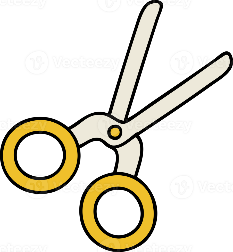 cartoon of a pair of scissors png