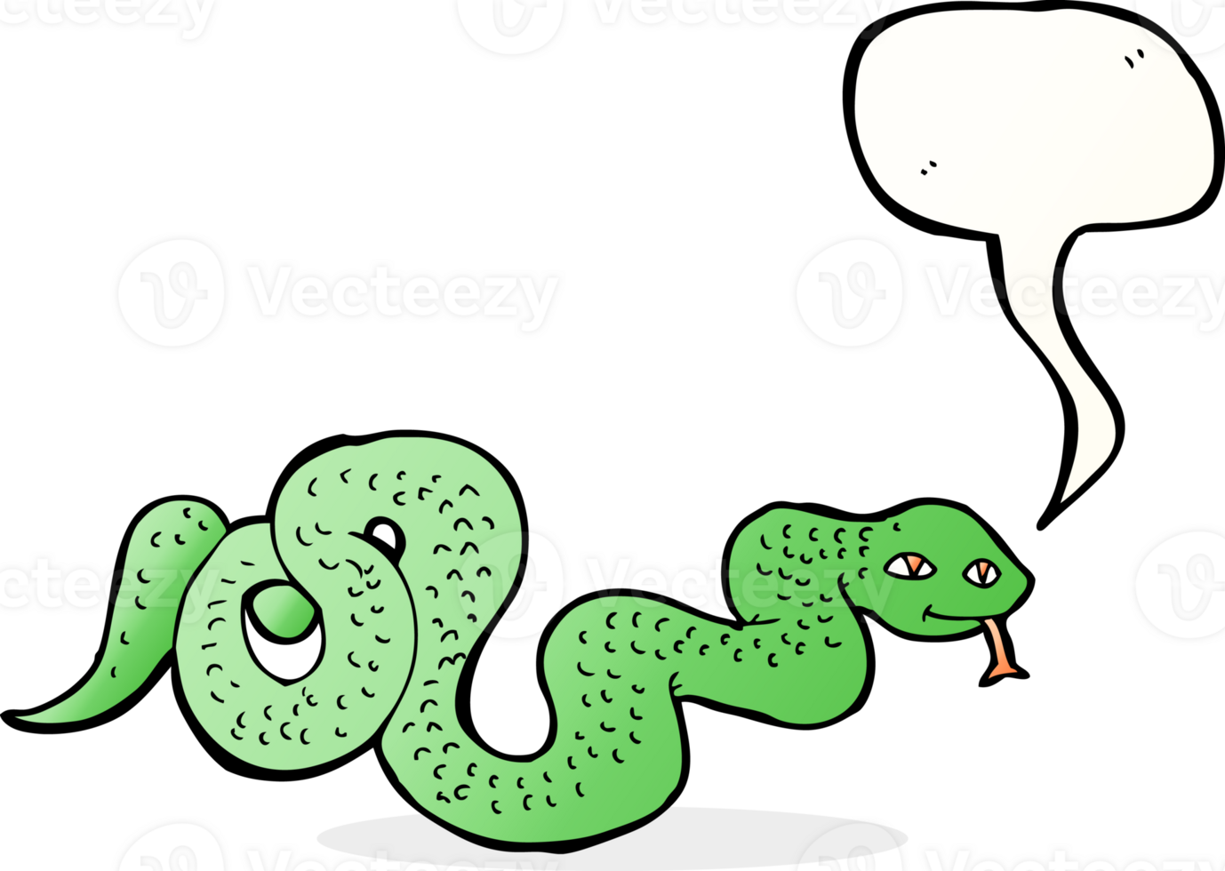 cartoon snake with speech bubble png