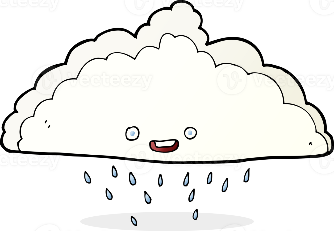 cartoon rain cloud png