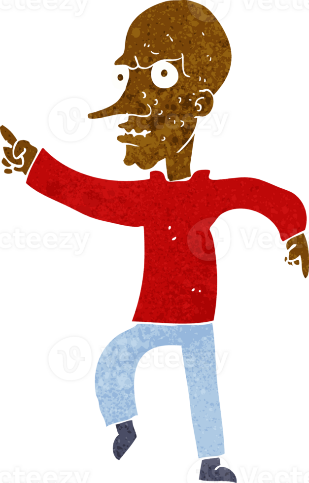 cartoon angry old man png