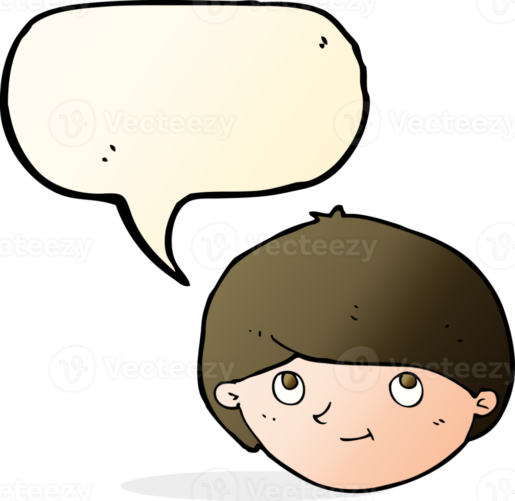 cartoon happy man with speech bubble png