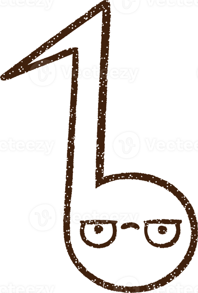 Musical Note Charcoal Drawing png