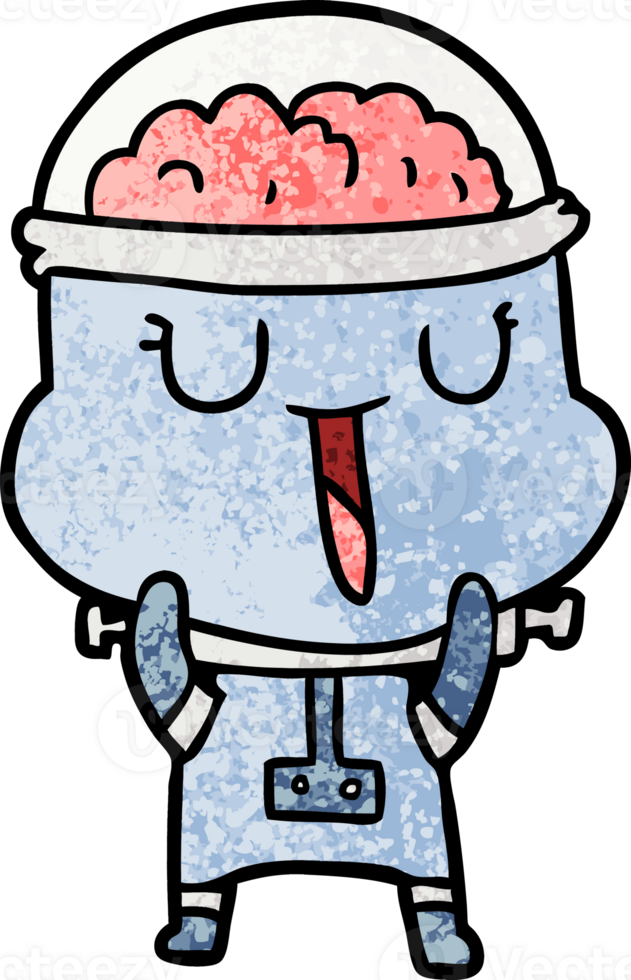 happy cartoon robot png