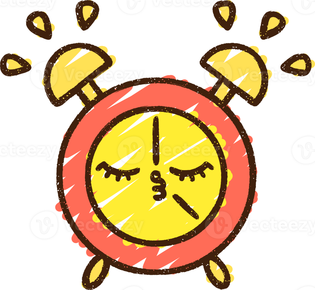 Alarm Clock Chalk Drawing png