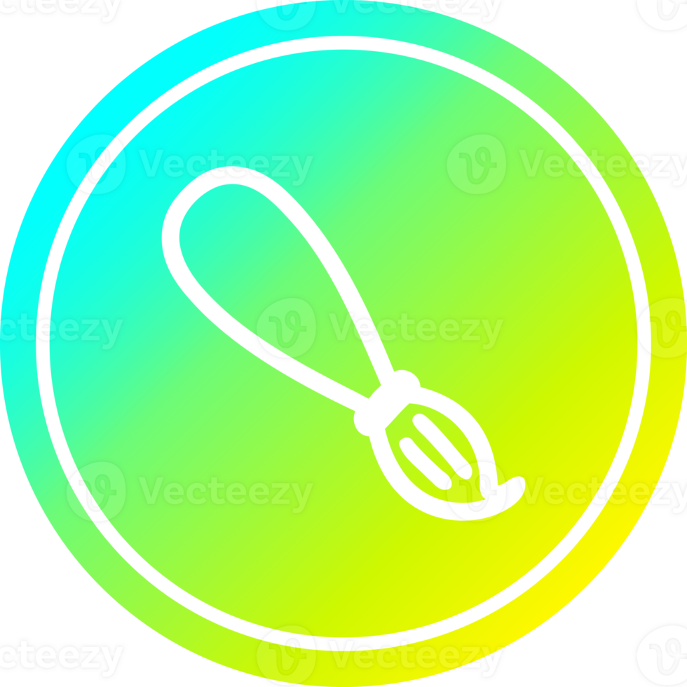 paint brush circular icon with cool gradient finish png